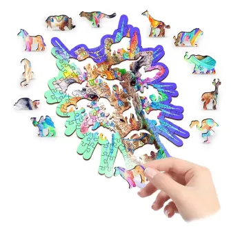 Društvene igre - Natty Giraffe Wooden Puzzle M (150 Pieces)