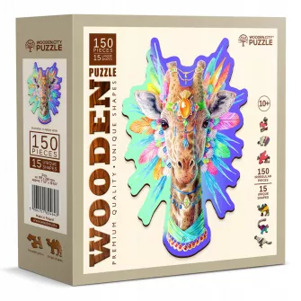 Društvene igre - Natty Giraffe Wooden Puzzle M (150 Pieces)