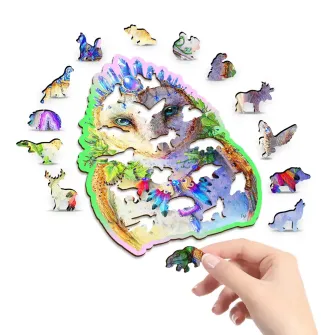 Društvene igre - Dapper Owl Wooden Puzzle M (150 Pieces)