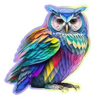 Društvene igre - Trendy Owl Wooden Puzzle M (150 Pieces)