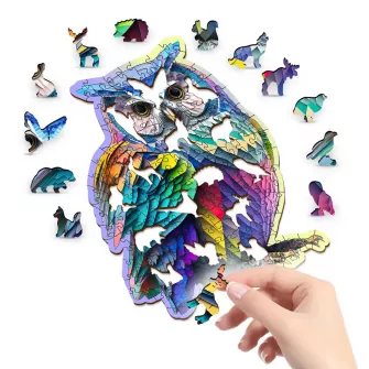 Društvene igre - Trendy Owl Wooden Puzzle M (150 Pieces)