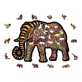 Društvene igre - Magic Elephant Wooden Puzzle M (150 Pieces)