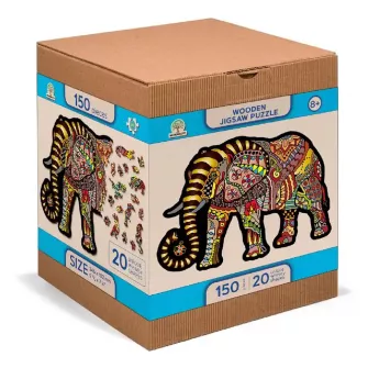 Društvene igre - Magic Elephant Wooden Puzzle M (150 Pieces)