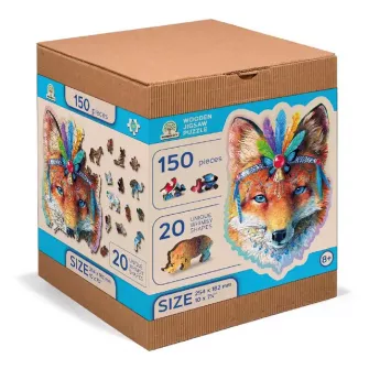 Društvene igre - Mystic Fox Wooden Puzzle M (150 Pieces)
