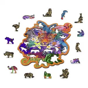 Jungle Wooden Puzzle M (155 Pieces)