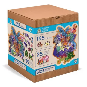 Društvene igre - Jungle Wooden Puzzle M (155 Pieces)