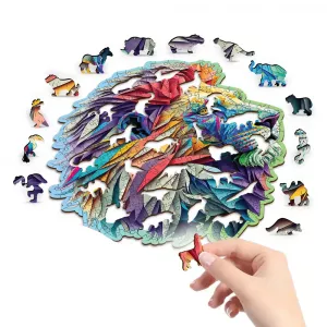 Modern Lion Wooden Puzzle L (250 Pieces)