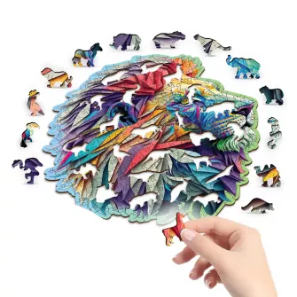 Društvene igre - Modern Lion Wooden Puzzle L (250 Pieces)