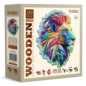 Društvene igre - Modern Lion Wooden Puzzle L (250 Pieces)