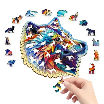 Društvene igre - Classy Wolf Wooden Puzzle L (250 Pieces)