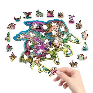 Horse & Eagle Wooden Puzzle L (250 Pieces)