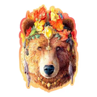 Društvene igre - Stylish Bear Wooden Puzzle L (250 Pieces)