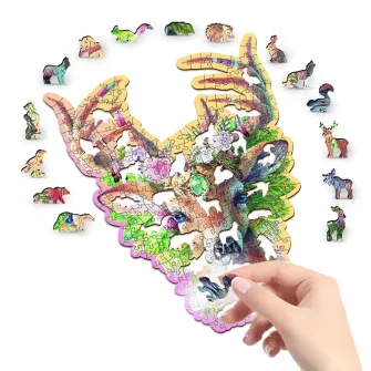 Društvene igre - Modish Deer Wooden Puzzle L (250 Pieces)