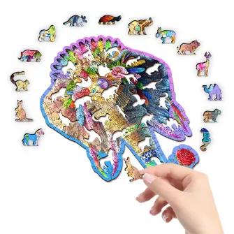 Društvene igre - Elegant Elephant Wooden Puzzle L (250 Pieces)