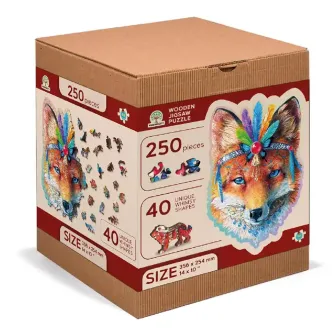 Društvene igre - Mystic Fox Wooden Puzzle L (250 Pieces)