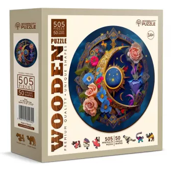 Društvene igre - Flower Moon Wooden Puzzle XL (505 Pieces)