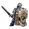 Warhammer 40k Action Figure 1/18 Ultramarines Primaris Captain with Relic Shield and Power Sword