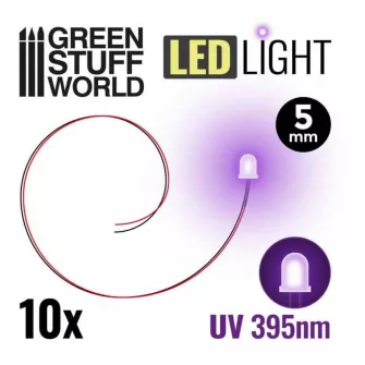 Warhammer pribor i oprema - UV light DIP Leds 5mm (pack x10)