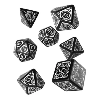 Merchandise razno - Steampunk Clockwork Black & White Dice Set
