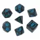 Galactic Black & blue Dice Set