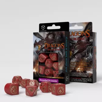 Merchandise razno - Dragons Modern Dice Set: Ruby