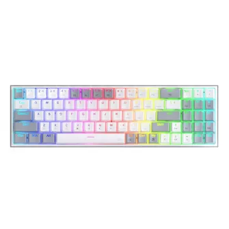 Gejmerske tastature - Pollux K628 RGB Gaming Keyboard White Red Switch