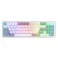 Pollux K628 RGB Gaming Keyboard White Red Switch