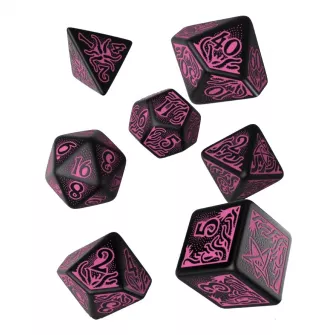 Merchandise razno - Call of Cthulhu 7th Edition - Black & Magenta Dice Set