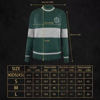 Duksevi - Harry Potter - Slytherin Qudditch Sweater (XS)
