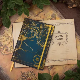 Notesi i olovke - Lord Of The Rings - Map Of Middle-Earth Notebook