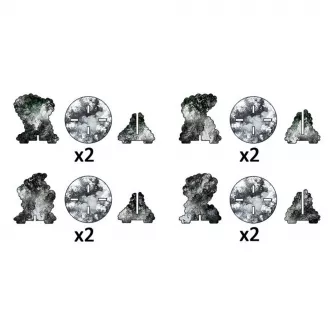Warhammer figurice - Smoke Bombardment Markers (x4 Markers)