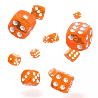 Merchandise razno - Kockice Oakie Doakie Dice D6 12 mm Translucent - Orange (36)