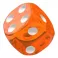 Kockice Oakie Doakie Dice D6 12 mm Translucent - Orange (36)