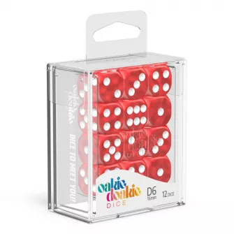 Merchandise razno - Kockice Oakie Doakie Dice D6 16 mm Marble - Red (12)