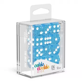 Merchandise razno - Kockice Oakie Doakie Dice D6 16 mm Speckled - Light Blue (12)