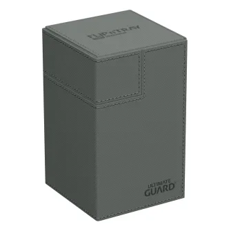 Oprema za kolekcionarske kartice - Ultimate Guard Flip`n`Tray 100+ XenoSkin Monocolor Grey