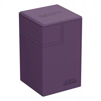 Oprema za kolekcionarske kartice - Ultimate Guard Flip`n`Tray 100+ XenoSkin Monocolor Purple