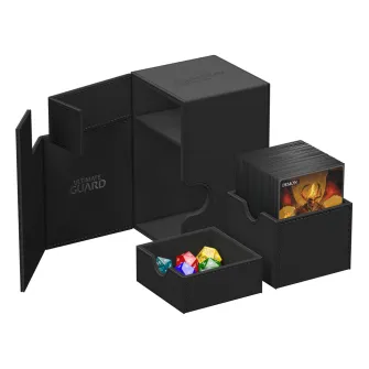 Oprema za kolekcionarske kartice - Ultimate Guard Flip`n`Tray 80+ XenoSkin Monocolor Black