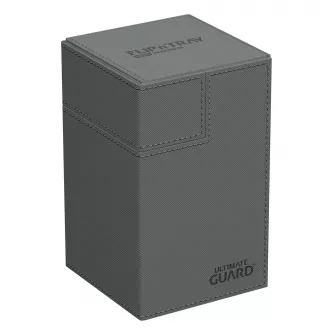 Oprema za kolekcionarske kartice - Ultimate Guard Flip`n`Tray 80+ XenoSkin Monocolor Grey