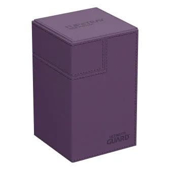 Oprema za kolekcionarske kartice - Ultimate Guard Flip`n`Tray 80+ XenoSkin Monocolor Purple