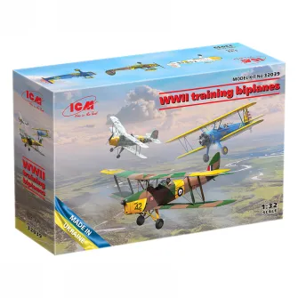 Avioni i helikopteri - WWII Training Biplanes (Bücker Bü 131D, DH.82A Tiger Moth, Stearman PT-17) 1:32