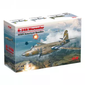 Model Kit Aircraft - B-26B Marauder WWII American Bomber (100% New Molds) 1:48