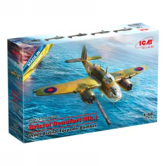Avioni i helikopteri - Bristol Beaufort Mk.I WWII British Torpedo-Bomber 1:48
