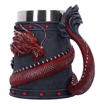 Šolje i čaše - Nemesis Now - Dragon Coil Tankard Red