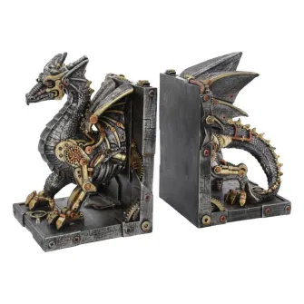 Merchandise razno - Nemesis Now - Dracus Machina Bookends (27 cm)