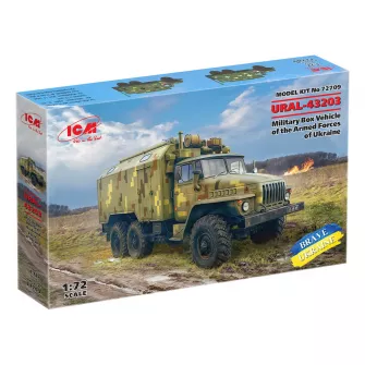 Vojna vozila i tenkovi - URAL-43203 Military Box Vehicle Of The Armed Forces Of Ukraine 1:72