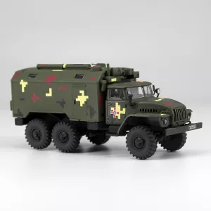 Vojna vozila i tenkovi - Model Kit Military - URAL-43203 Military Box Vehicle Of The Armed Forces Of Ukraine 1:72