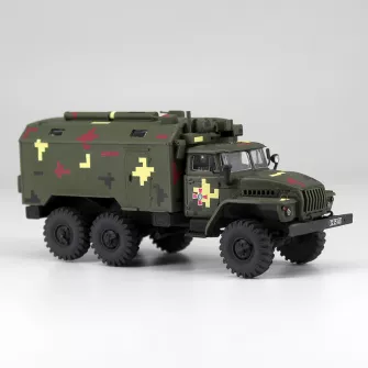 Vojna vozila i tenkovi - URAL-43203 Military Box Vehicle Of The Armed Forces Of Ukraine 1:72