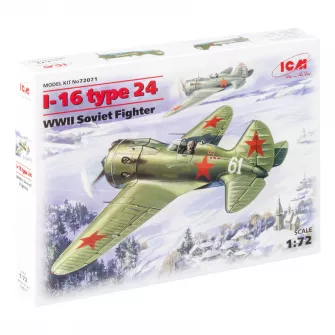 Plastične makete - I-16 Type 24, WWII Soviet Fighter 1:72