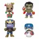 Funko POP! Marvel: Holiday Bobble Head Hulk / Groot / Cap Snowman / Thanos  4PK